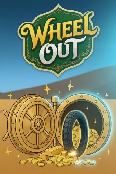 Naslovnica slota Wheel Out u lobiju Cleobetra Casina